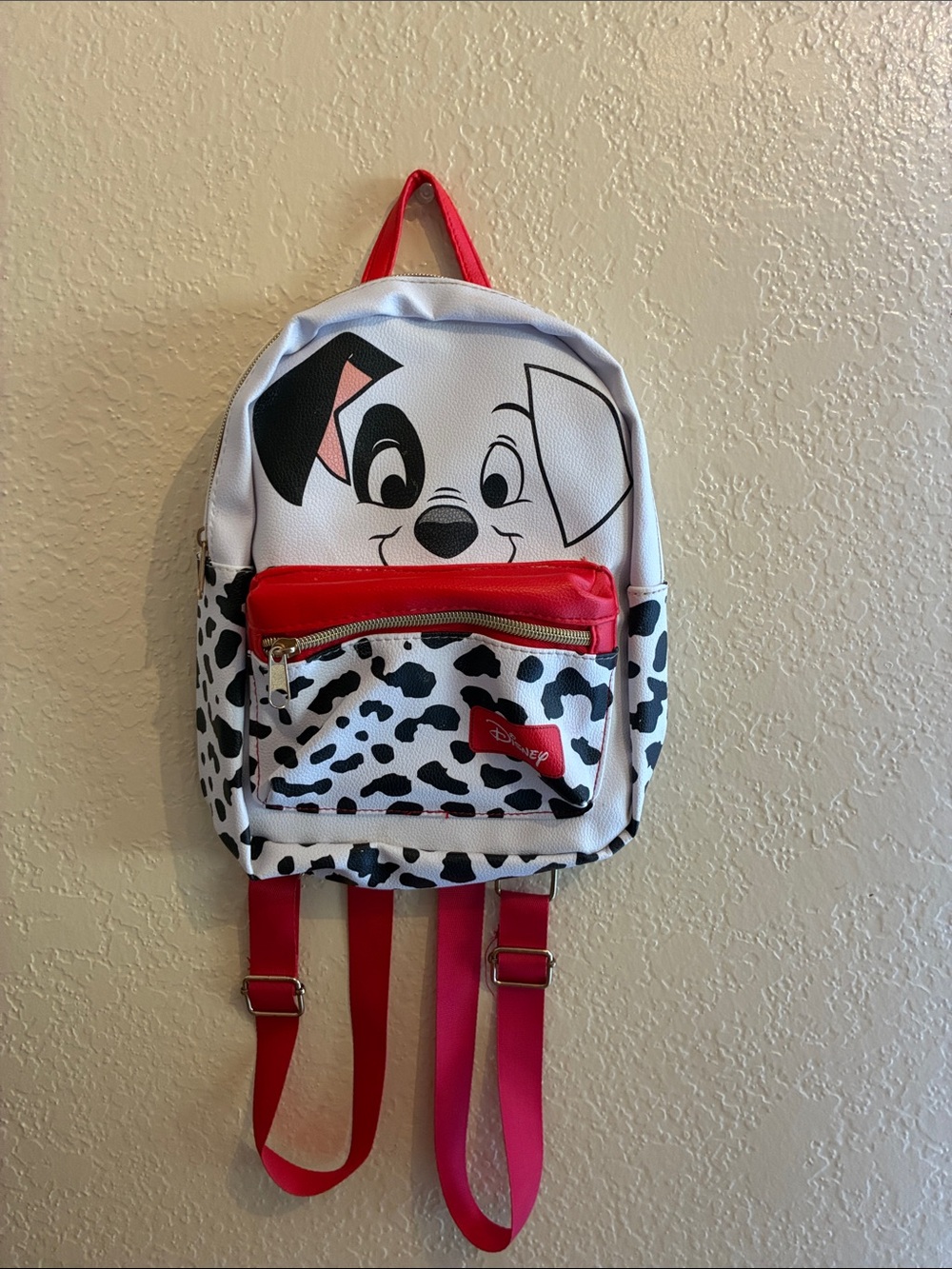 Disney 101 Dalmatians Face Mini Backpack - White, Black & Red